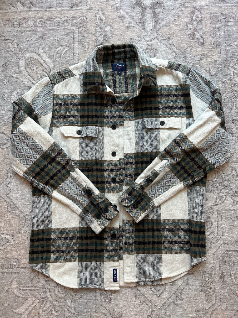 Noah NYC Heavyweight Flannel Shirt Jacket in Size S